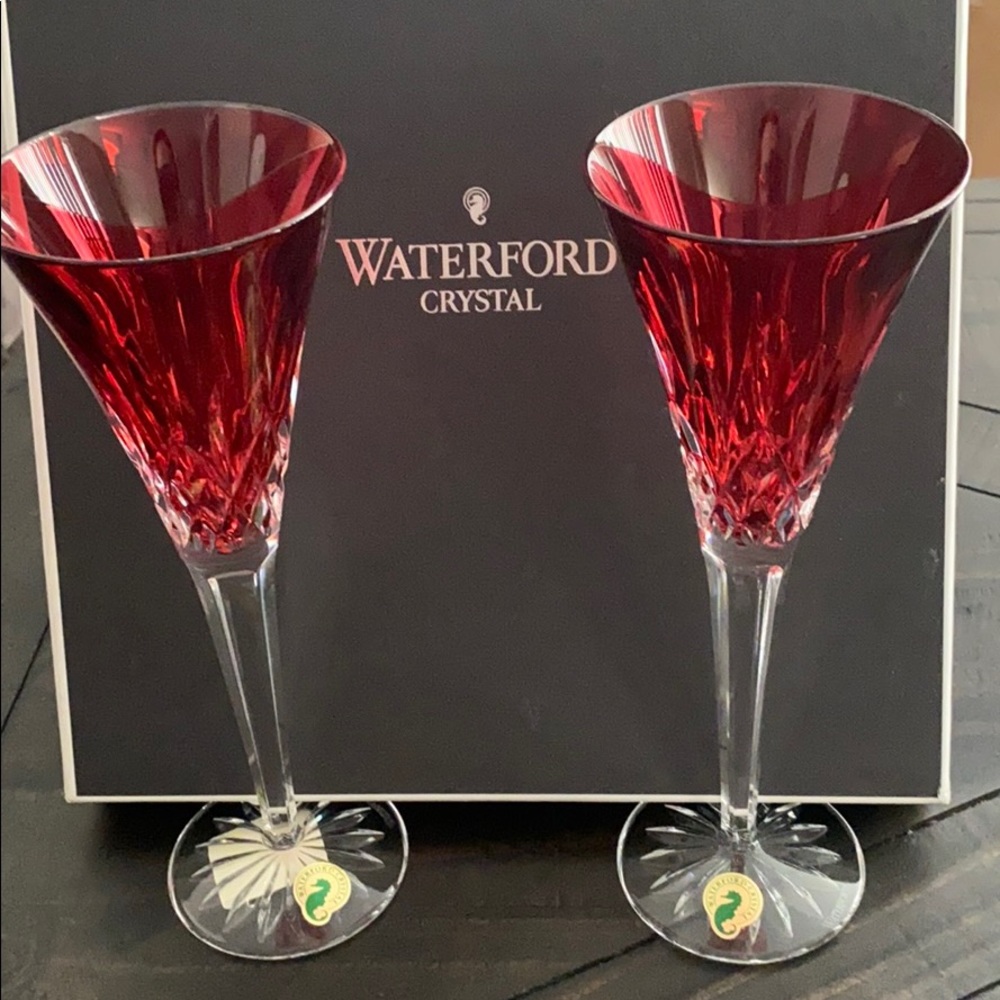 Waterford crystal flutes